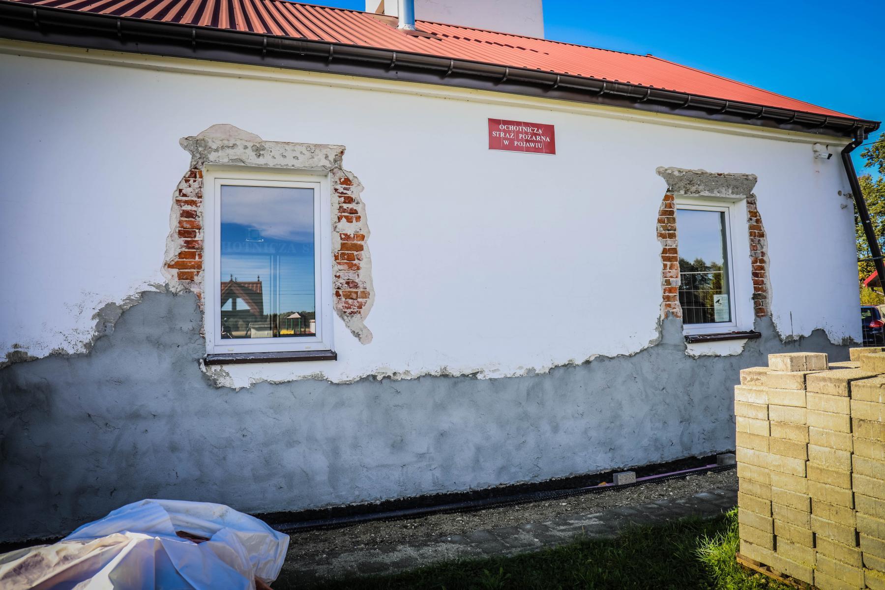 na zdjęciu znajduje się budynek OSP Pojawie