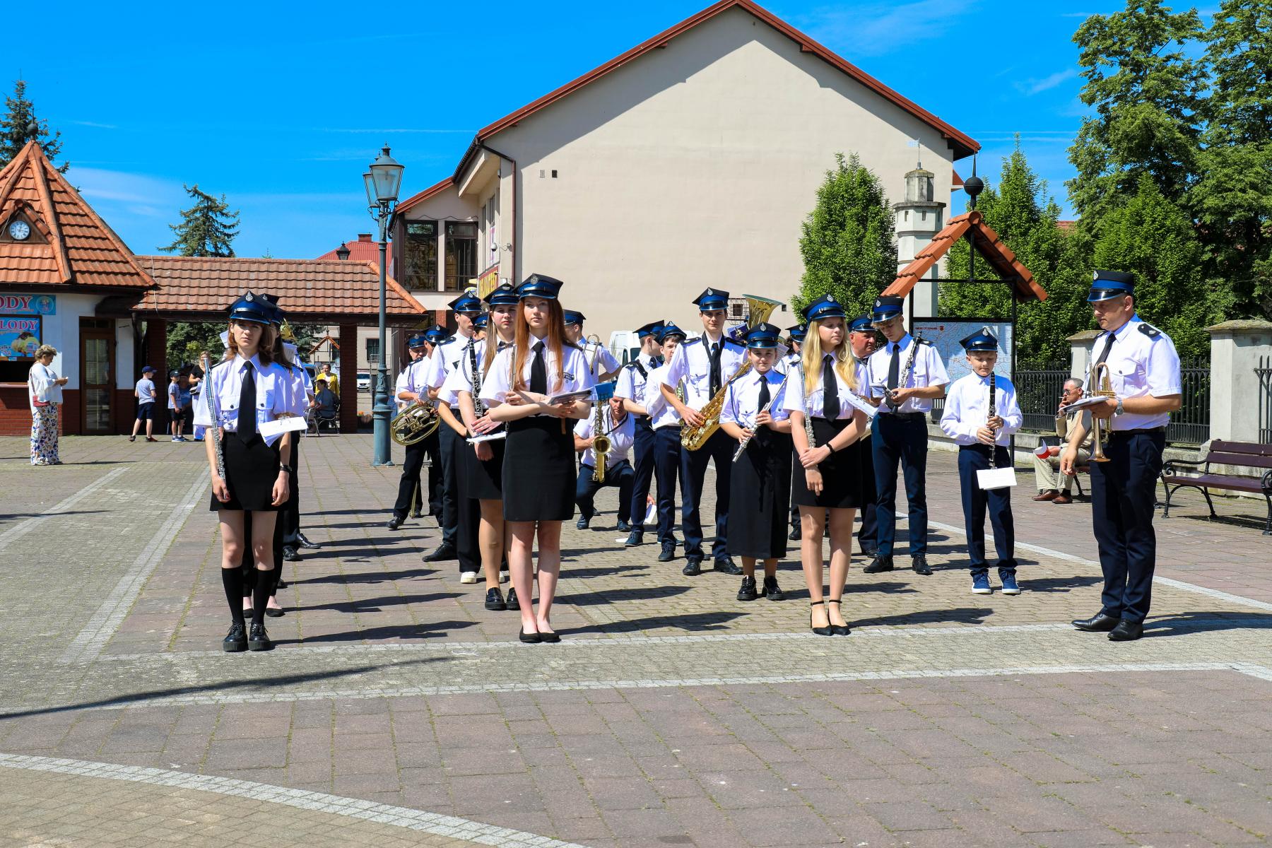 Na zdjęciu znajduje sie Orkiestra Dęta ze Szczurowej 